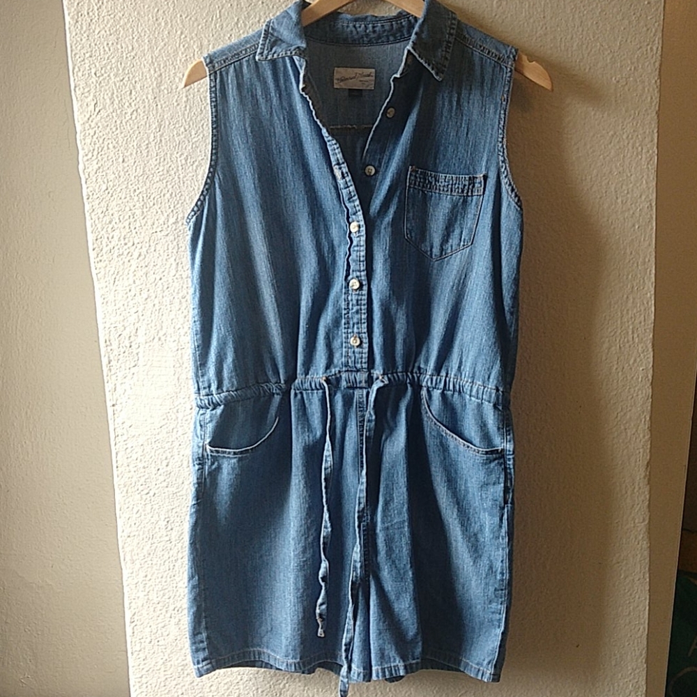 Denim Romper